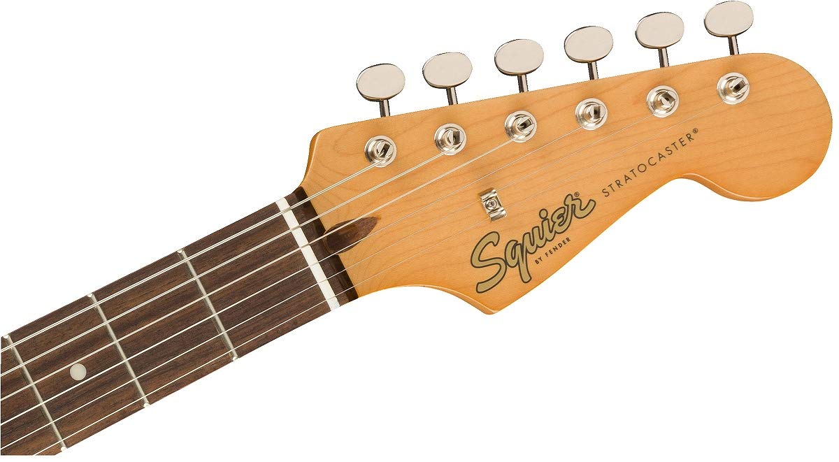 Fender 0374010509 Squier Classic Vibe 60s Stratocaster Electric Guitar, with 2-Year Warranty, Candy Apple Red, Laurel Fingerboard