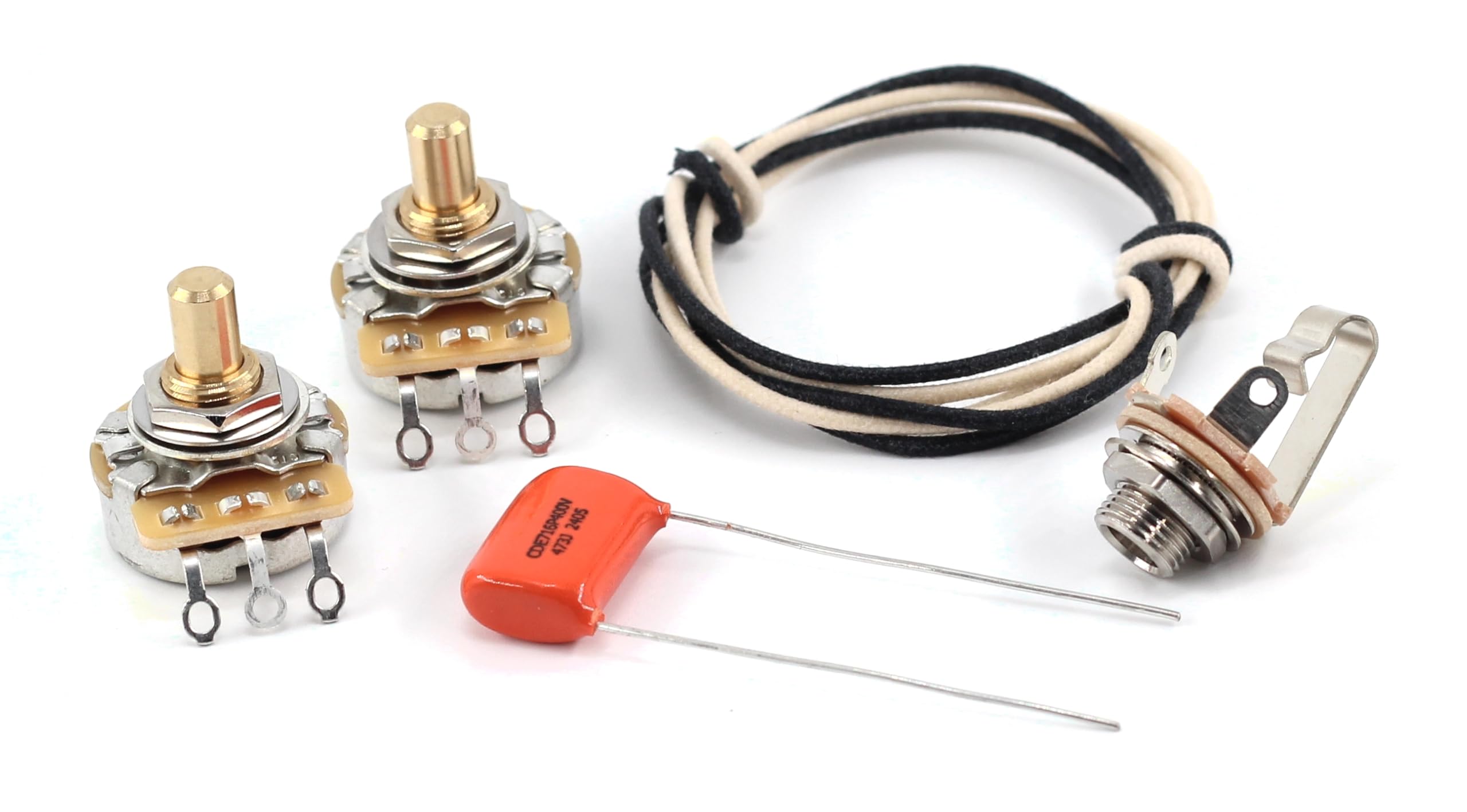 TAOT Wiring Kit for Precision Bass P-Bass – Orange Drop Cap