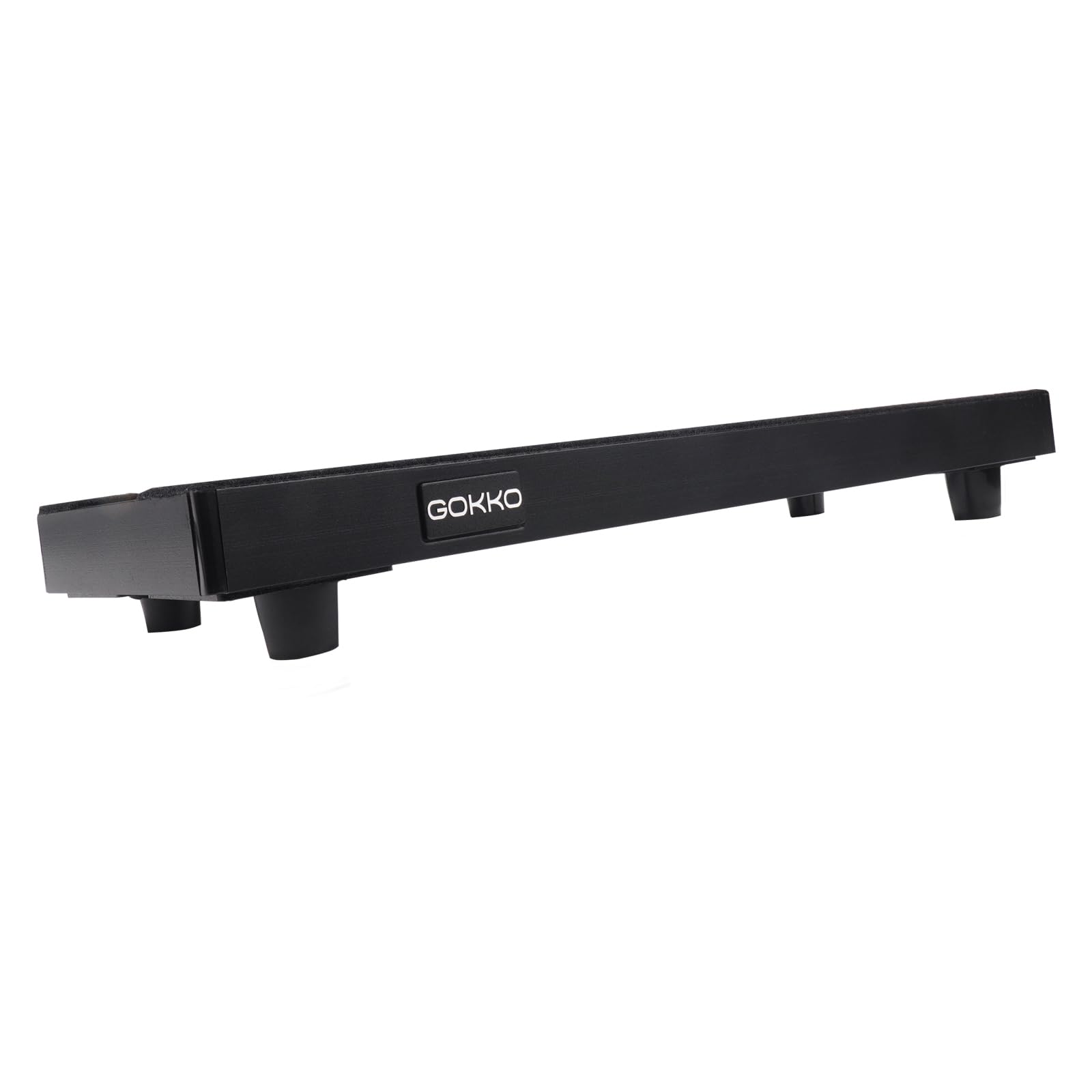 GOKKO Small Guitar Pedal Board 15″ x 5″ Aluminum Alloy Pedalboard