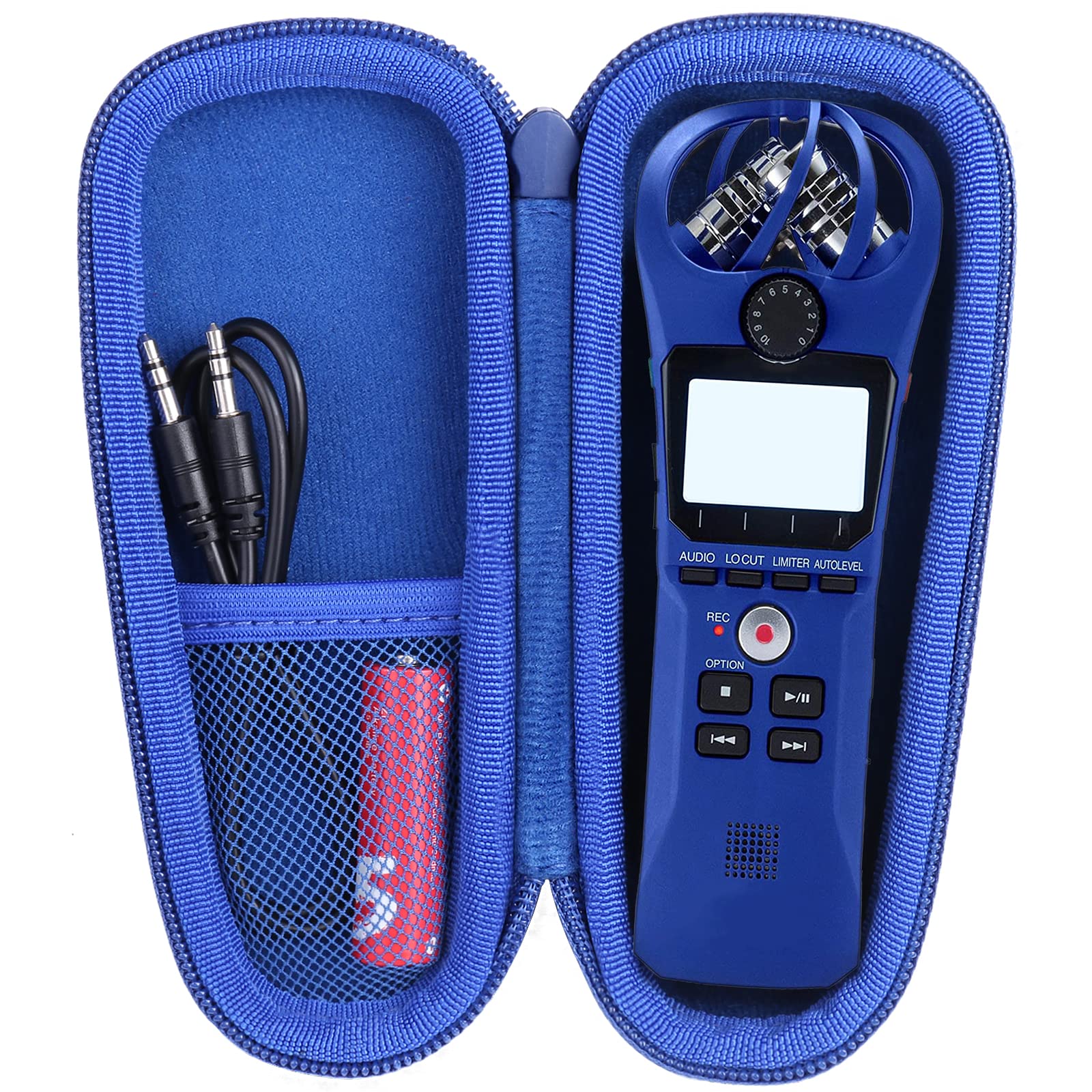 co2CREA for Zoom H1n H1 Digital Handy Recorder Hard Protective Case, Blue