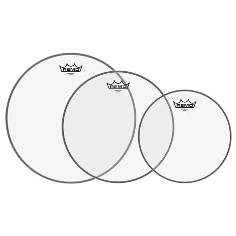 Remo PP0980BE-U Clear Emperor Fusion Tom Batter Drumhead – 10 12 & 14 in.
