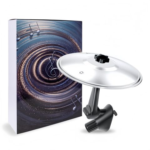 Easter Gifts, Car Cymbal, Car Air Vent Mini Drum Crash Cymbal for Car Vent, Funny Musical Instruments Gadget for Drummer Music Lovers Gift, Suitable for all Types of Vehicles, Silver