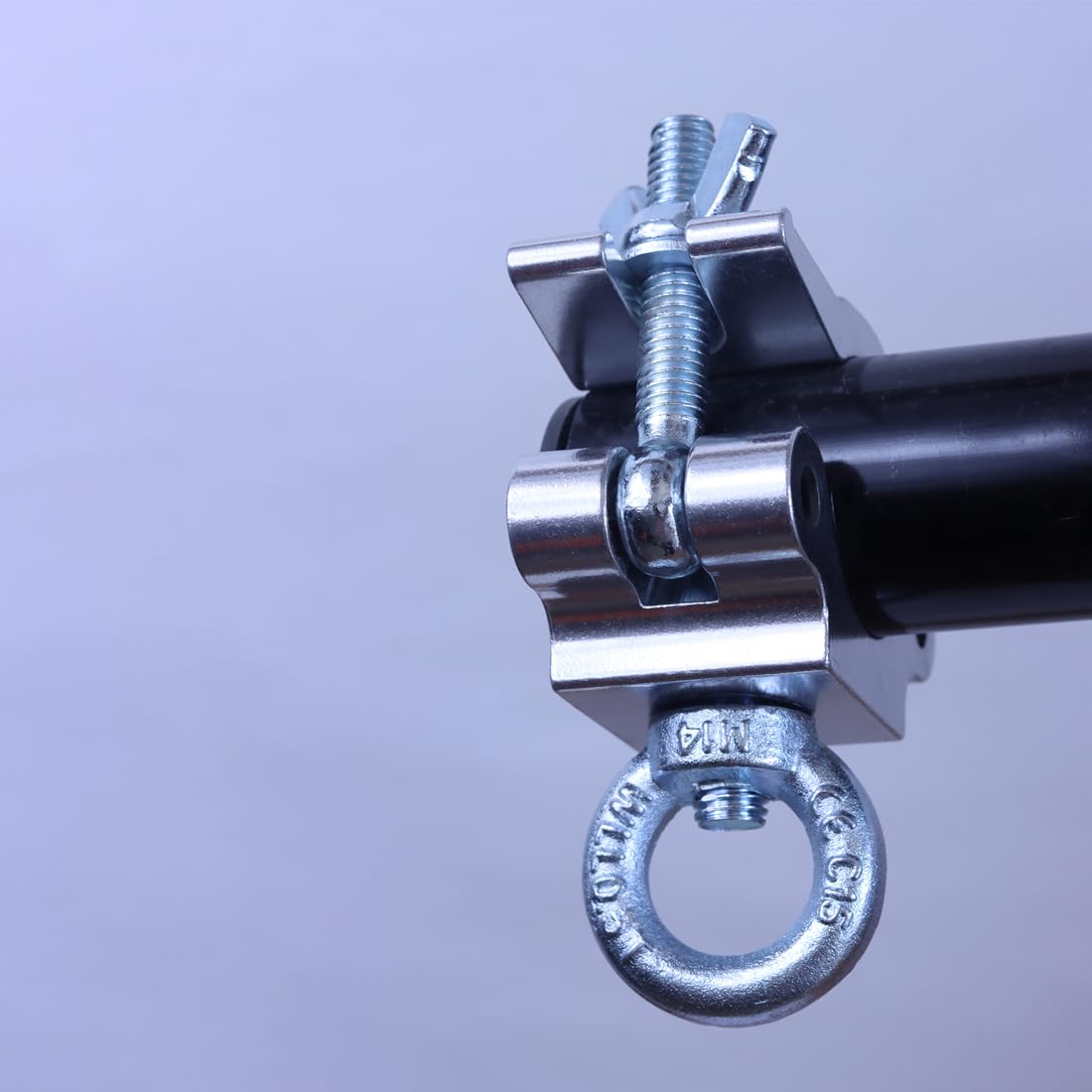 Sarknoah.Silver 2″ Wide Heavy Duty Truss Clamp With Eye Bolt Ring Fit Tube For (1.5-2)” /(38-52) mm Truss .Half Coupler Truss Eye Clamps For Speakers LED Video Wall LED Screen Display
