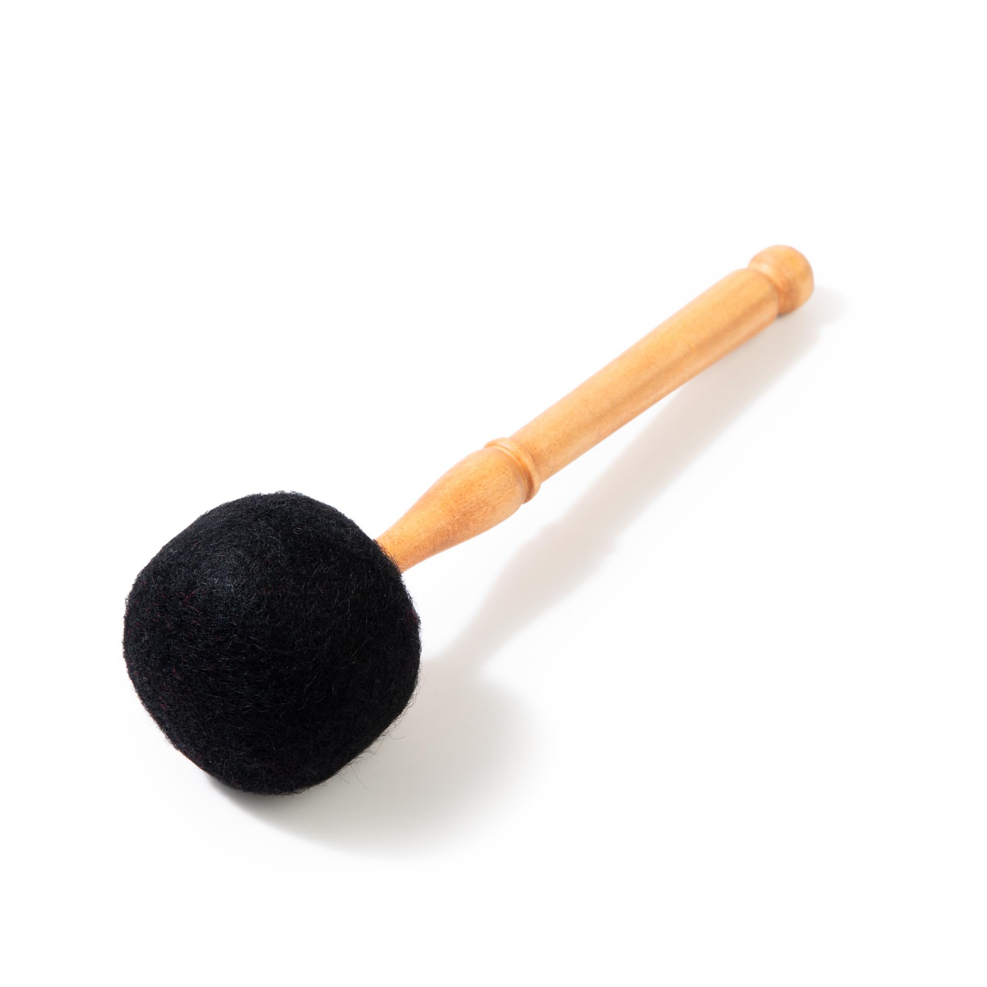 Drum Mallet Wool Felted Drum Stick – 9 Inches Wool Mallet for Gongs & Large Singing Bowls by Himalayan Bazaar