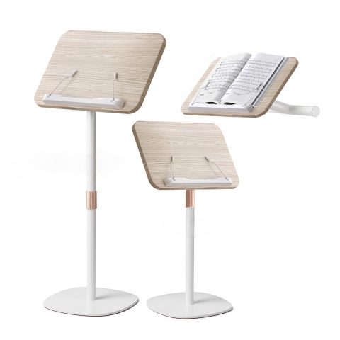 2-in-1 Wooden Music Stand, Floor & Tabletop Sheet Music Stand