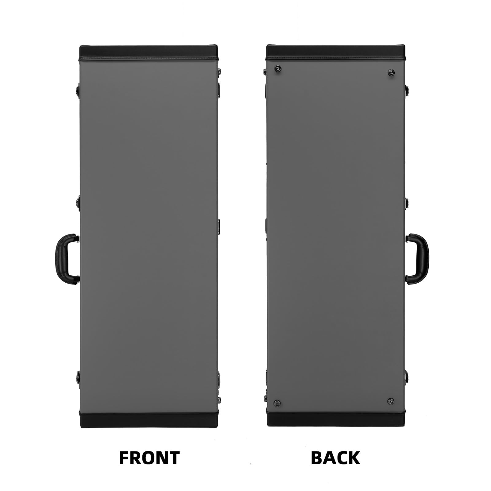 REAL MISSION Electric Guitar Case Hard, Fits Fender Strat, Tele, and Standard Guitars, Portable 4-Layer Protection Hardshell with Comfort Handle, Secure Metal Lock (Dark Grey)