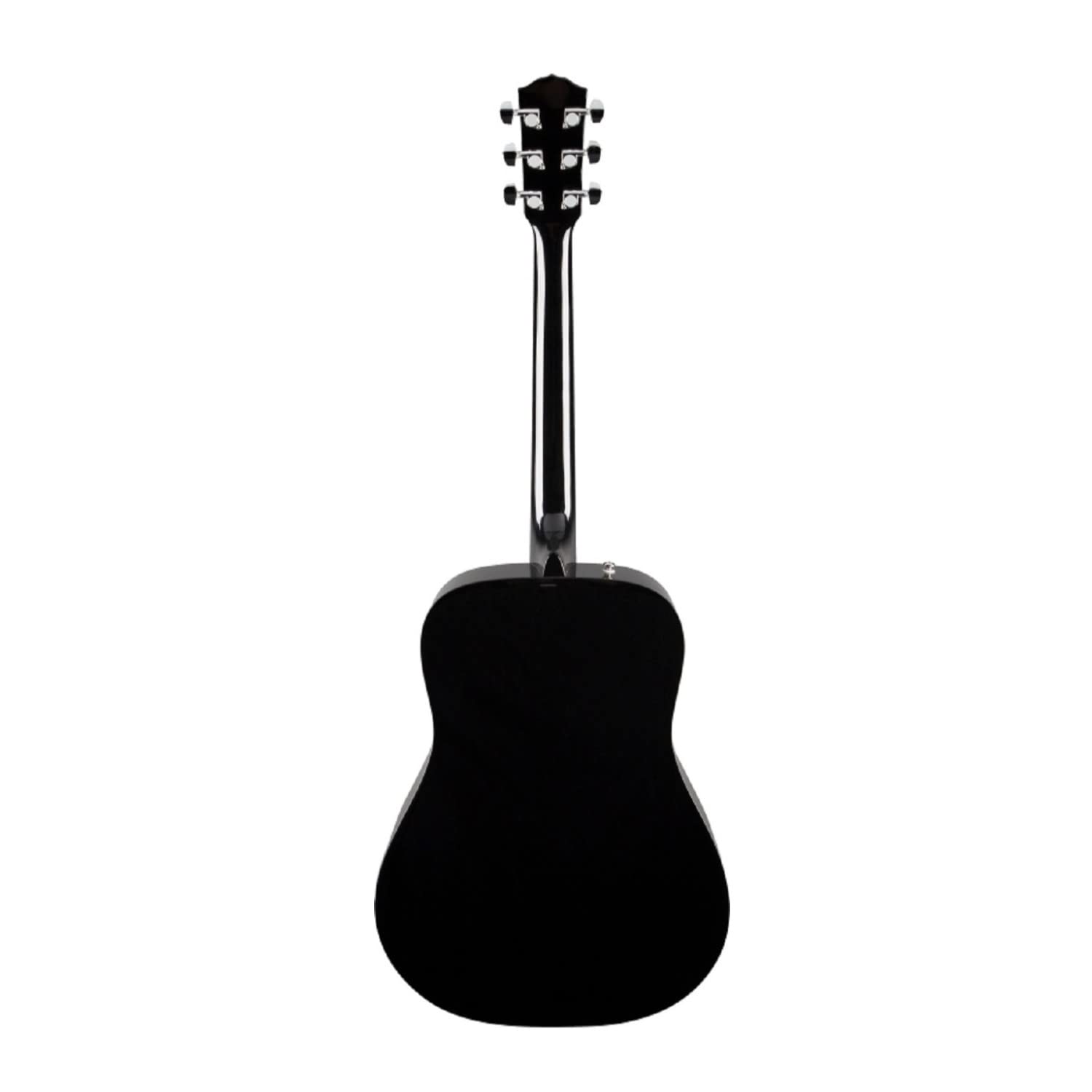 Fender 970110206 Acoustic Guitar, with 2-Year Warranty, CD-60 Dreadnought V3 Classic Design with Rounded Walnut Fingerboard and Alloy Steel Strings, Glossed Black Finish, Spruce Top, Includes Hard-Shell Case