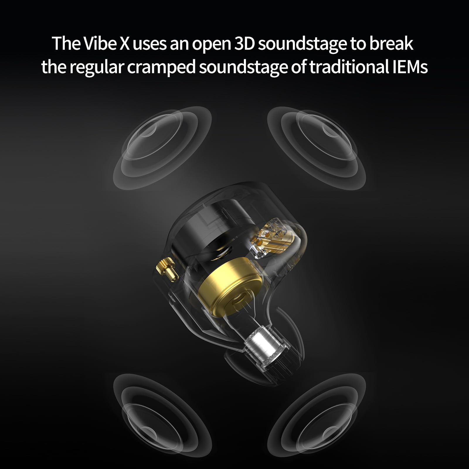 KZ Vibe X in Ear Monitor, HiFi IEM Earbuds