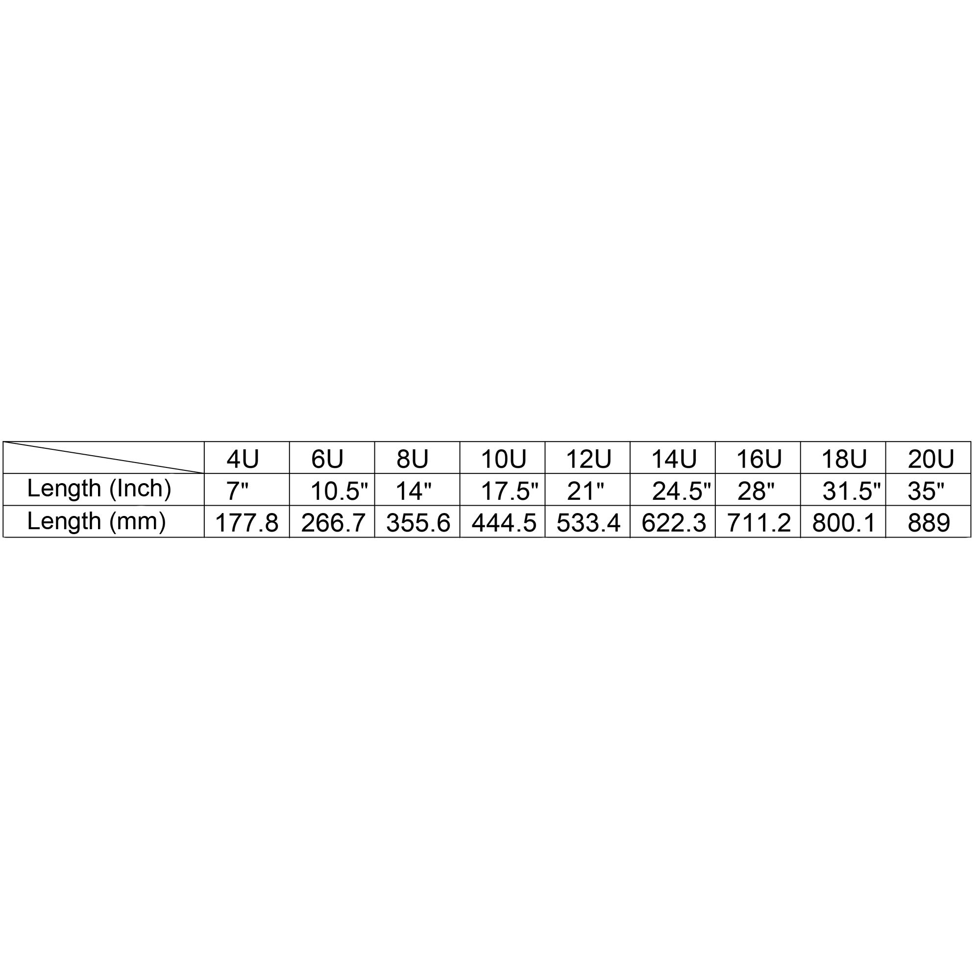 Sound Town 2-Pack 14U Steel Rack Rails, with Black Powder Coated Finish and Screws (ST-RR-14U)