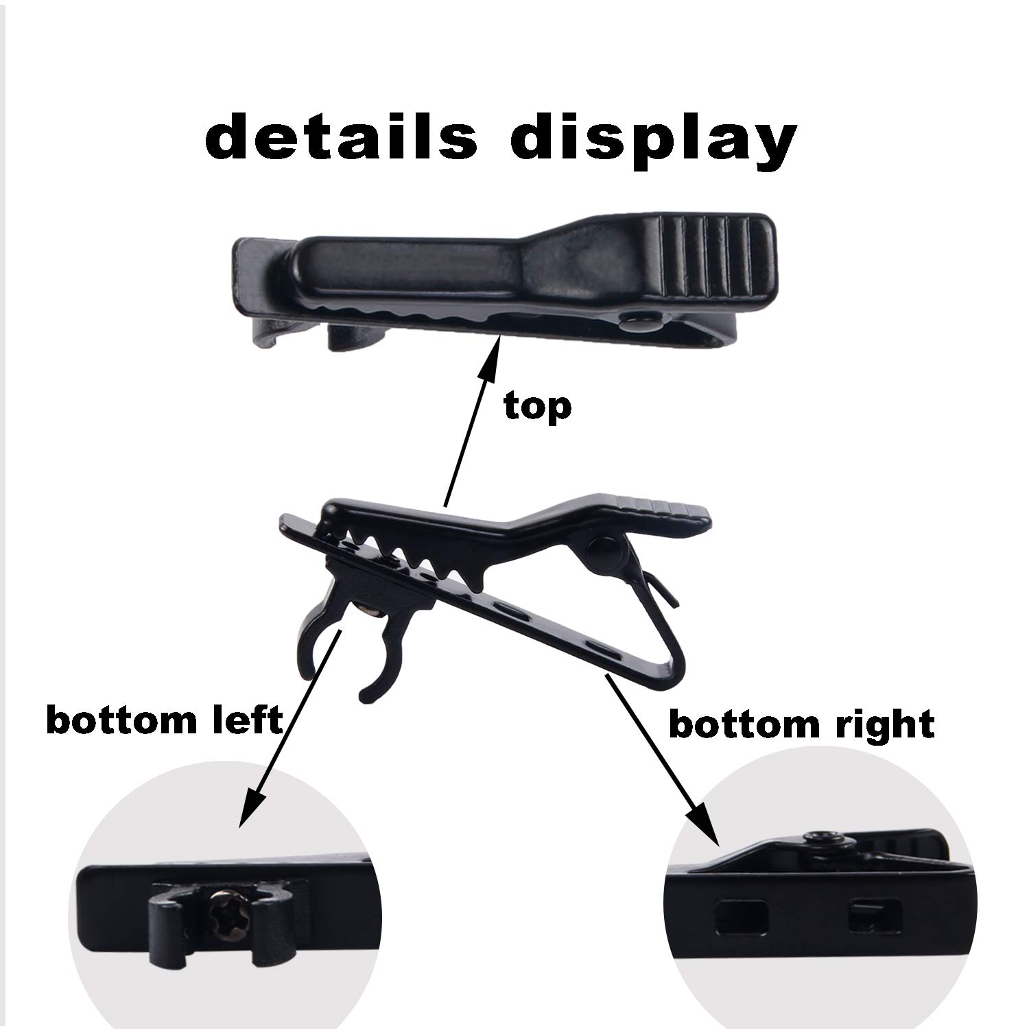 AUGSUN Lav Mic Clip Set 24 Pcs Lavalier Mic Clip Replacement
