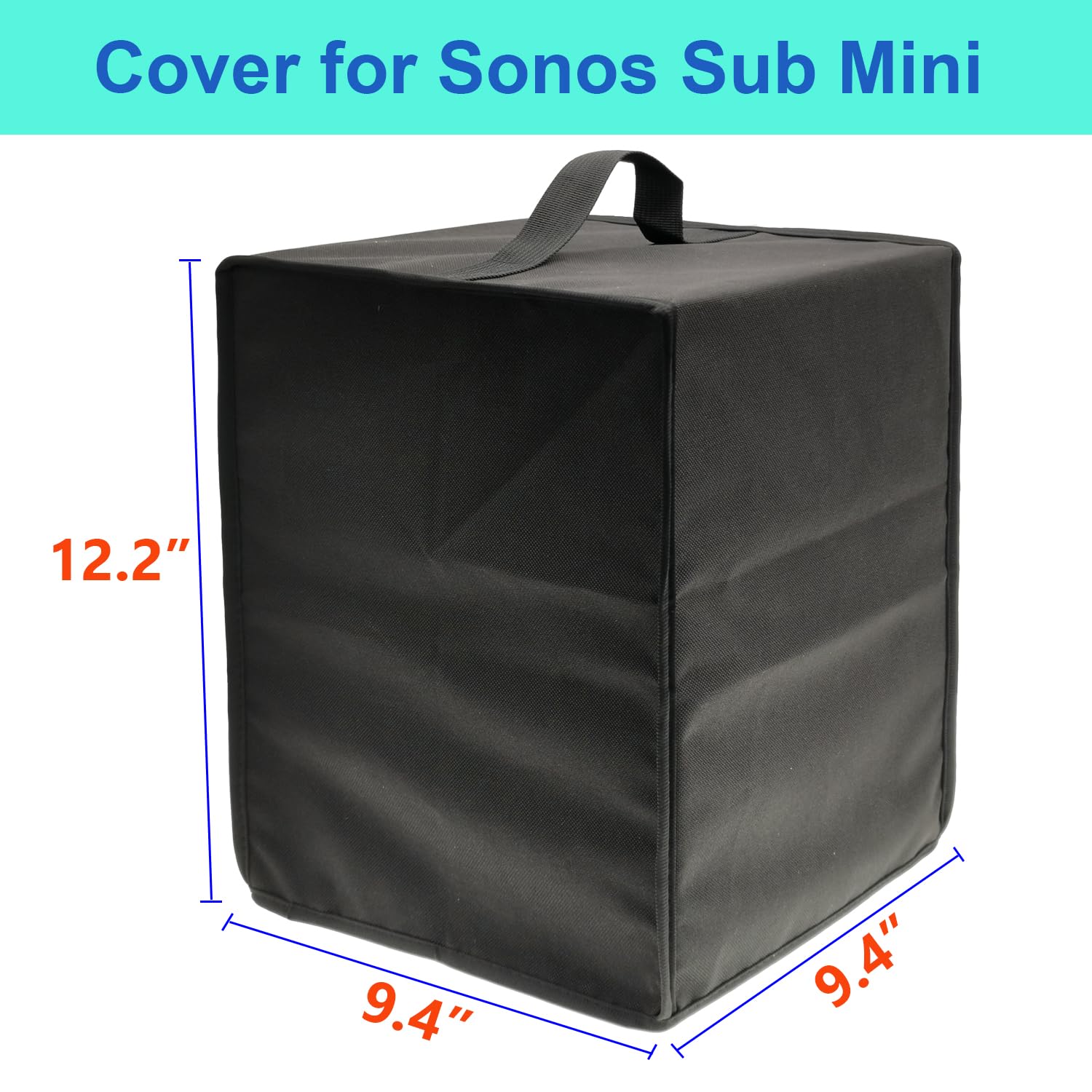 SHTCSZBA Speaker Cover for Sonos Sub Mini – Heavy Duty 600D Nylon, Dustproof, Water-resistant, Scratch-resistant