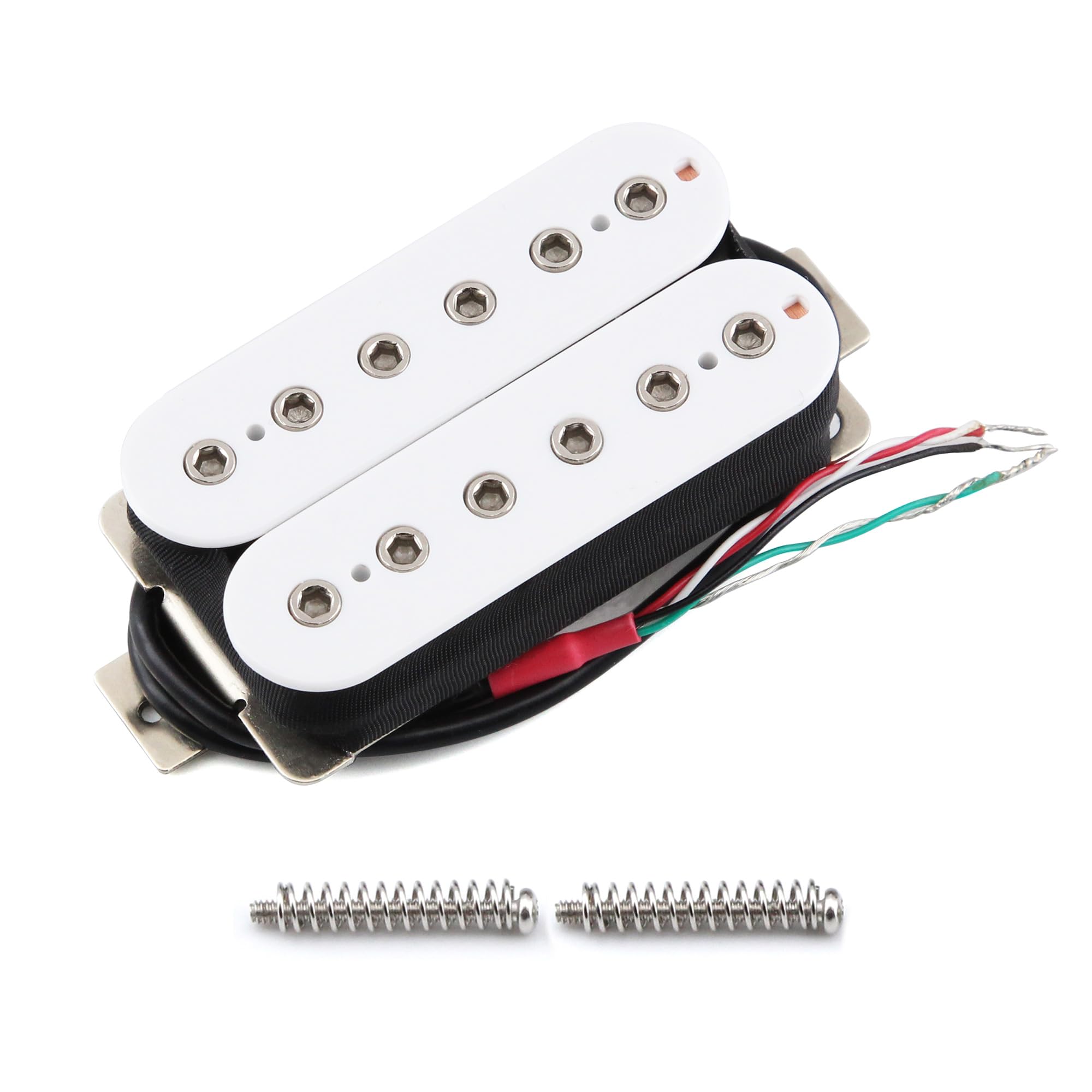 FLEOR Double Coil Guitar Humbucker Pickups Ceramic Neck Pickup for Electric Guitar Pickup-White