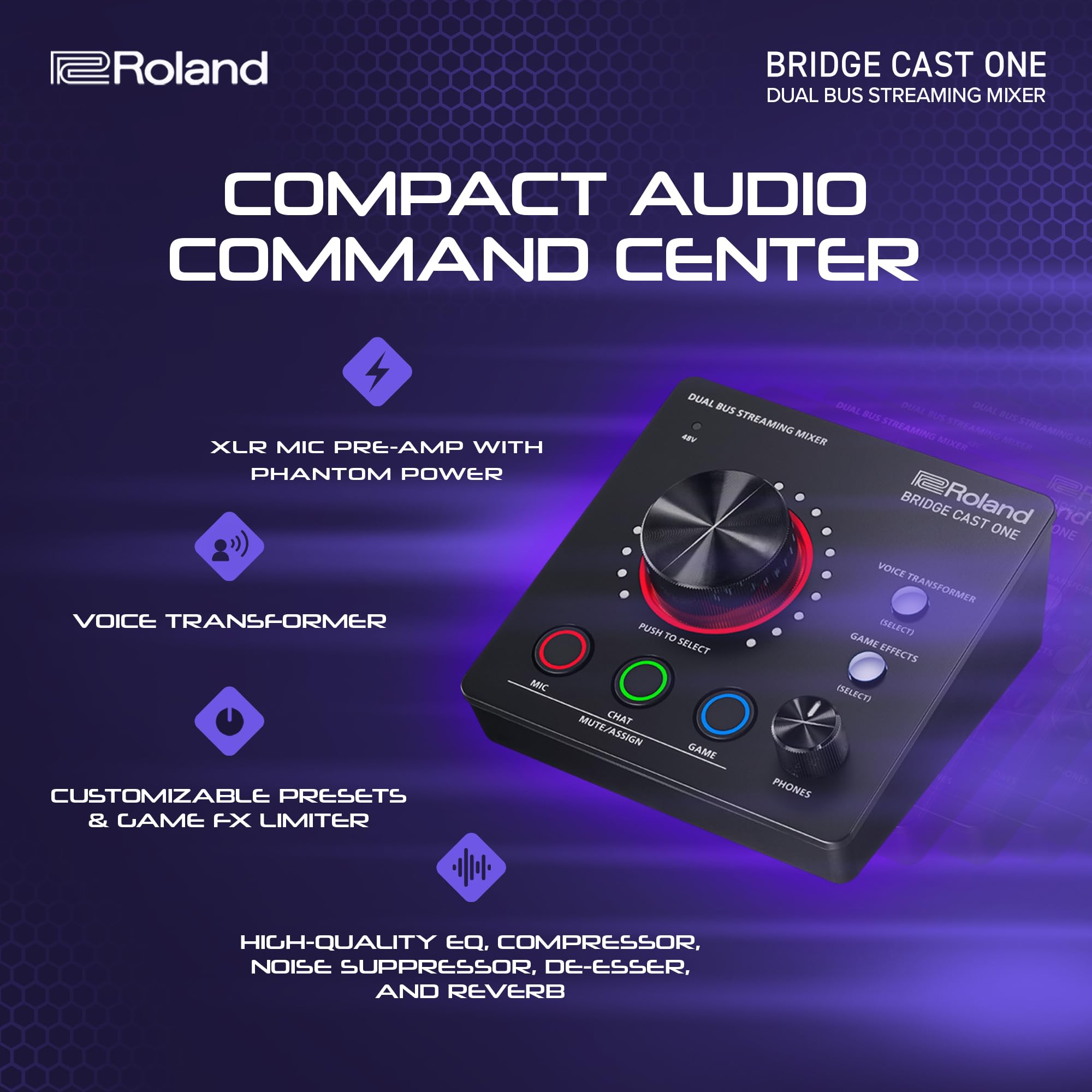 Roland BRC-ONE BRIDGE CAST ONE Dual Bus Streaming Mixer