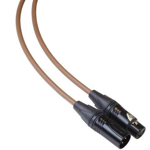 BJC Star Quad XLR Cable, Canare L-4E6S with Neutrik BXX-Series XLRs (Single Cable, Brown,3 Foot)