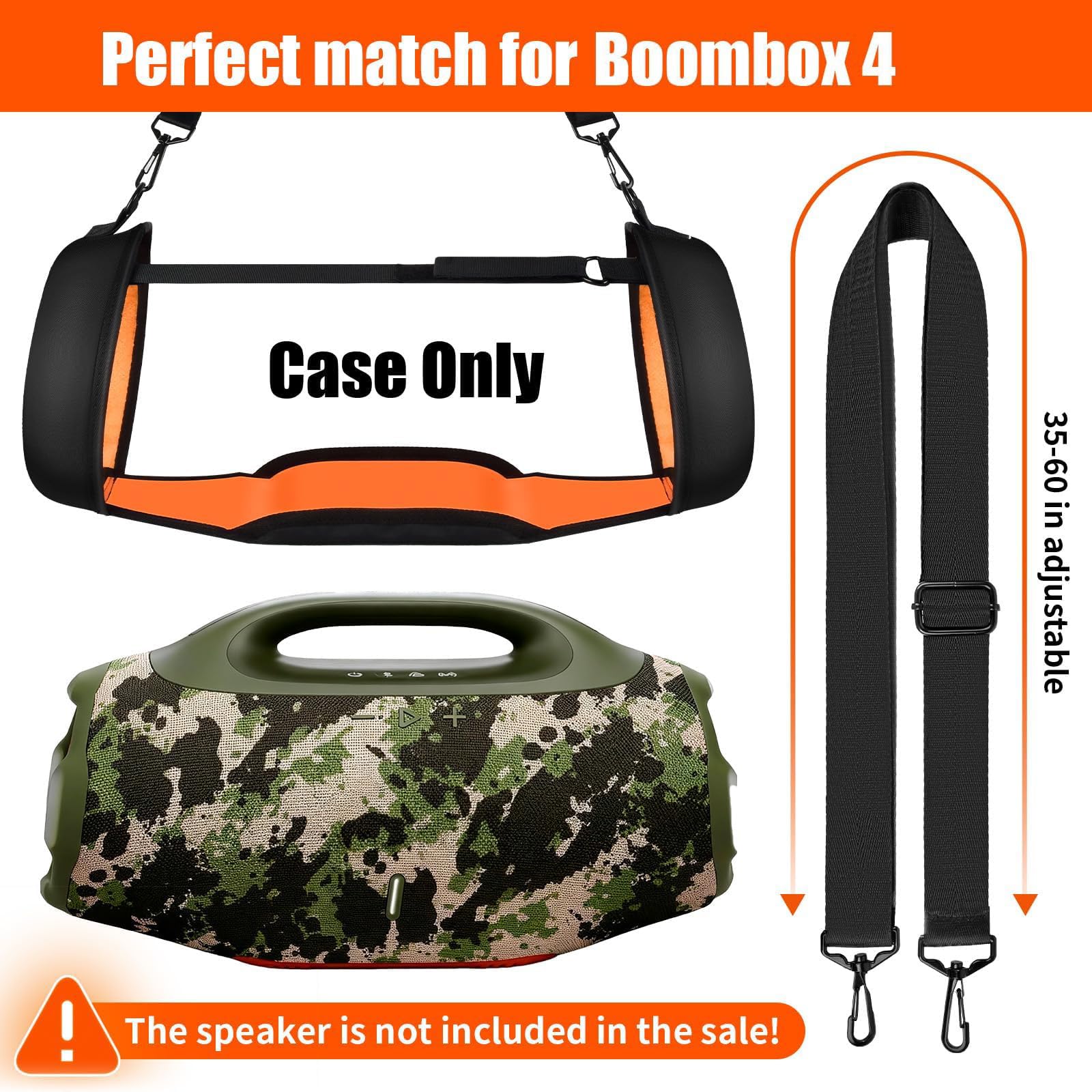 Casmliee Shoulder Strap for JBL Boombox 4 Speaker, Strap Only