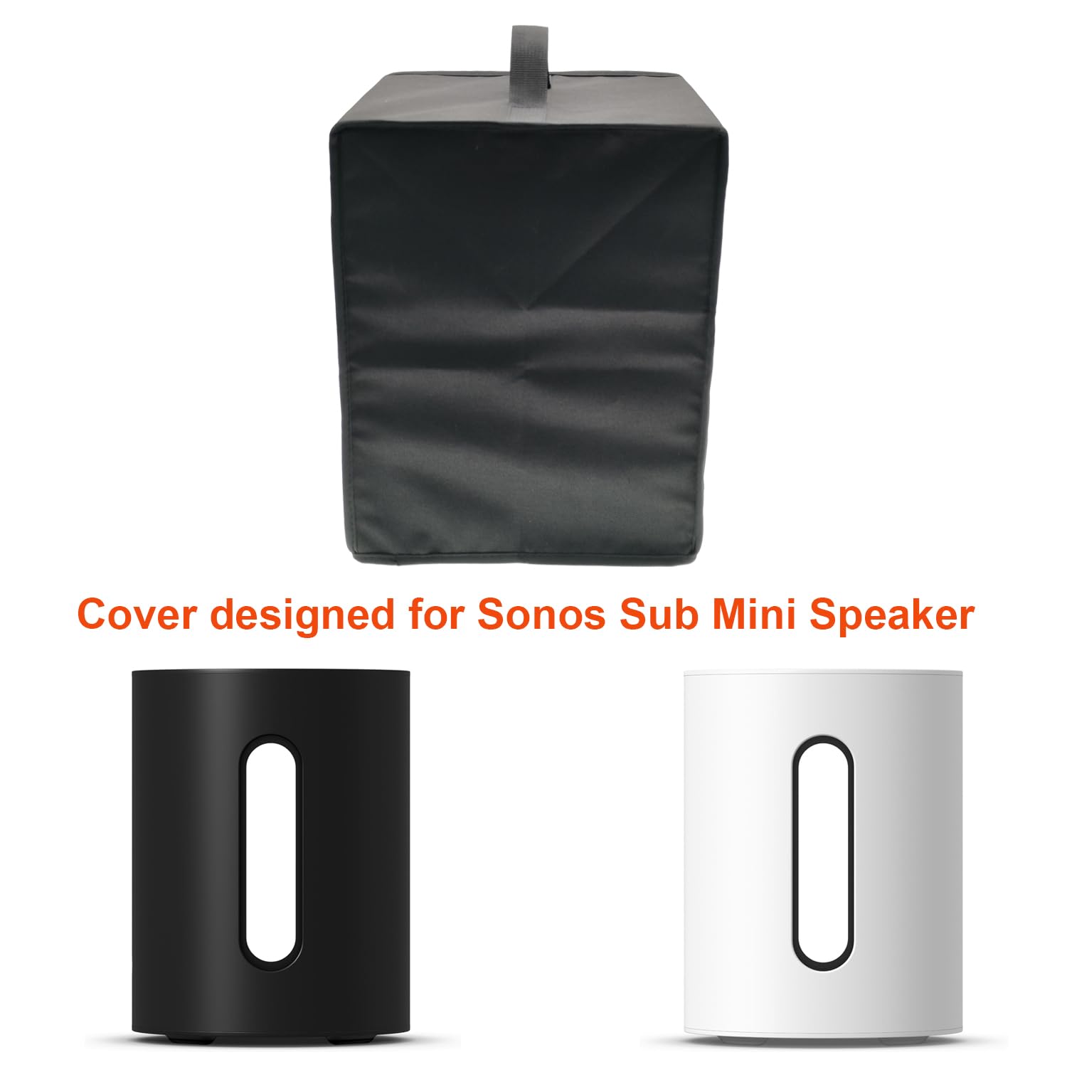 SHTCSZBA Speaker Cover for Sonos Sub Mini – Heavy Duty 600D Nylon, Dustproof, Water-resistant, Scratch-resistant