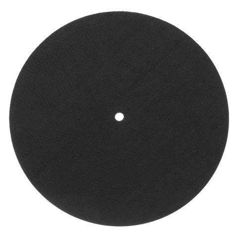 MECCANIXITY Record Player Mat, 7 Inch Turntable Mat 3mm Felt Turntable Pad for Vinyl Record Player, Black