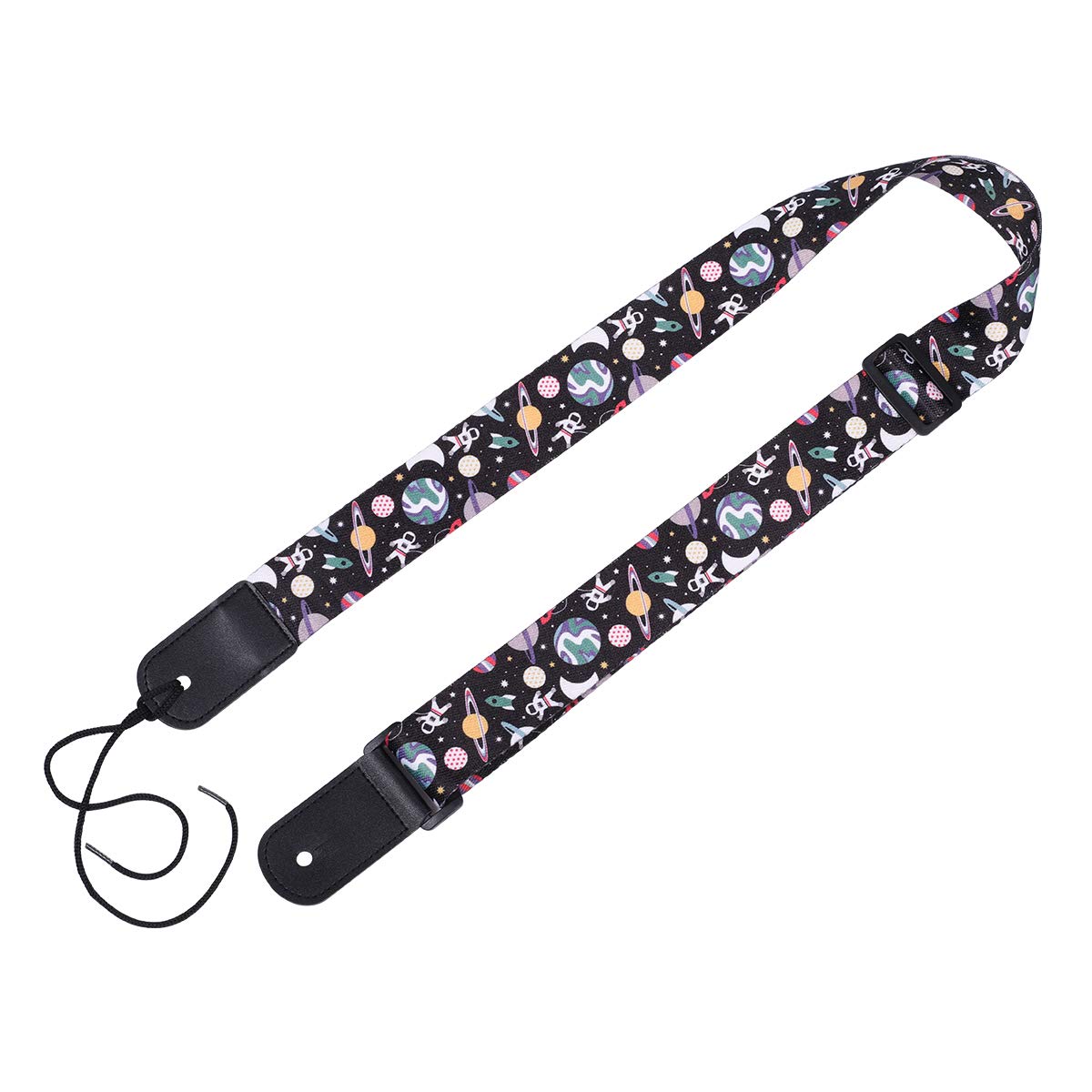 Q QINGGE Ukulele Strap Well made strap for Ukulele and kids’ guitars (black)