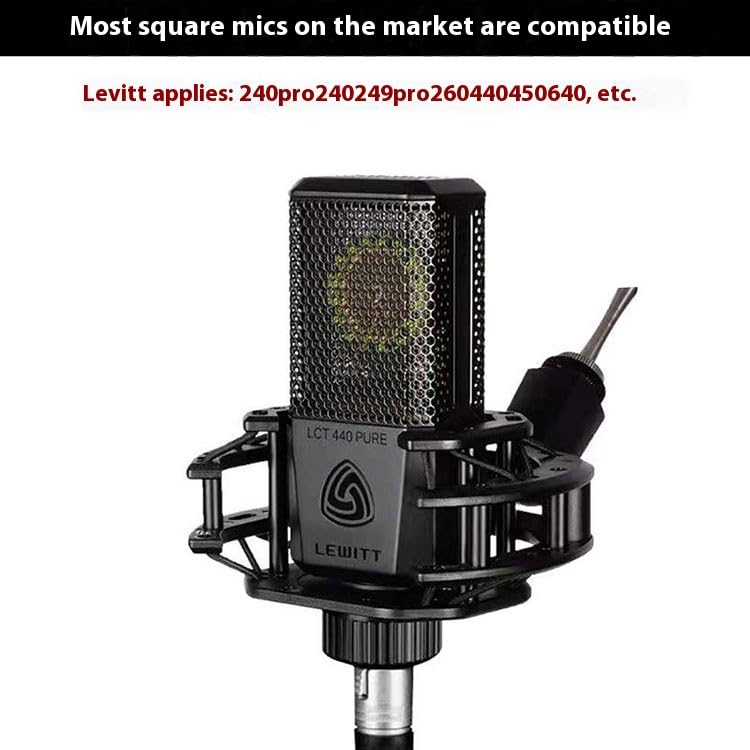 XFJQZM Microphone Shockmount for AKG C414 C214 LEWITT LCT440 LCT240 LTC249