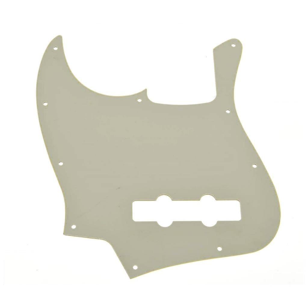 KAISH 4 String J Bass Style Pickguard Bass Pick Guard Scratch Plate for USA/Mexico Jazz J Bass Aged Pearl