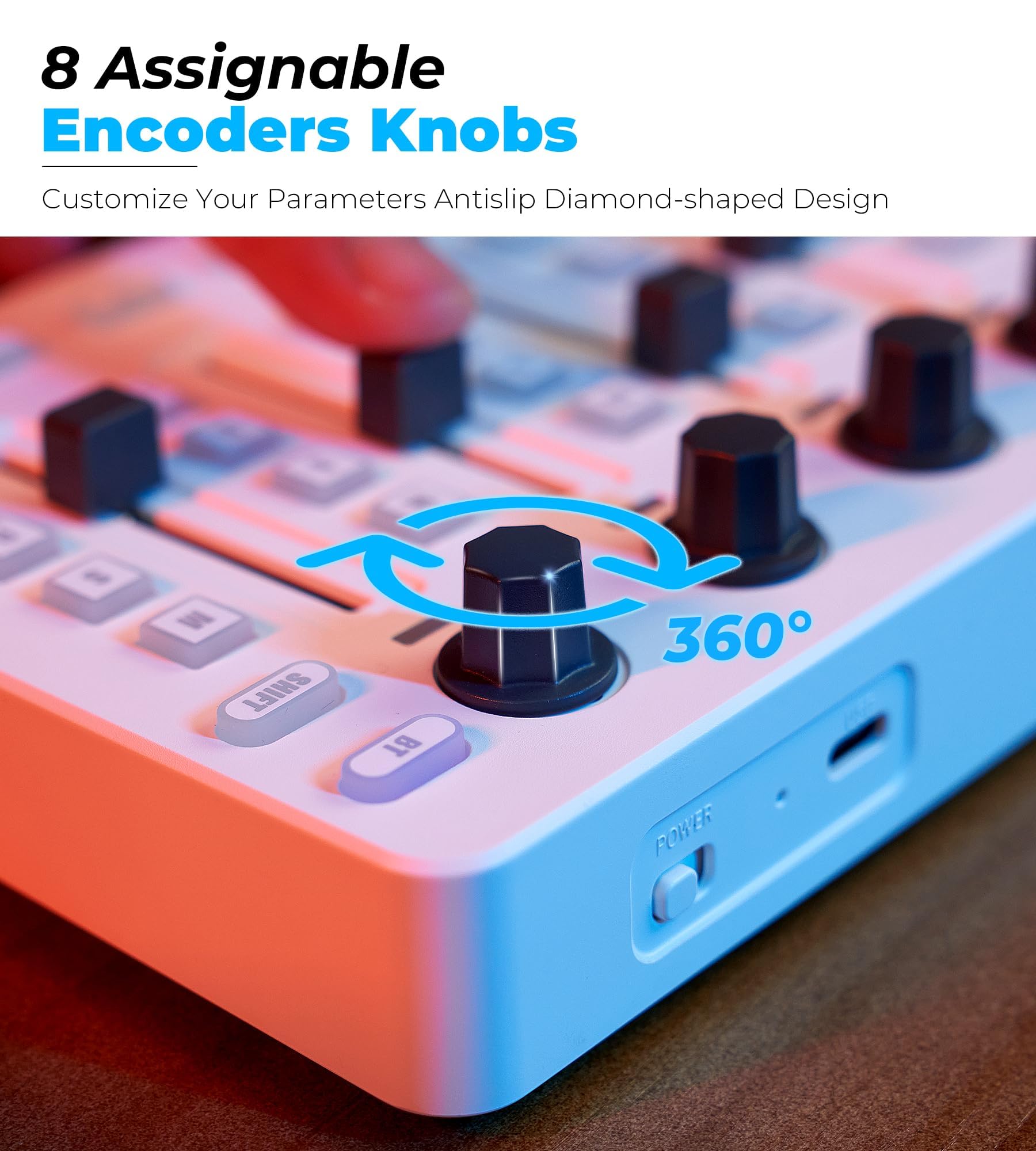 Vangoa Wireless MIDI Controller Mixer, USB MIDI Keyboard for PC & Mac