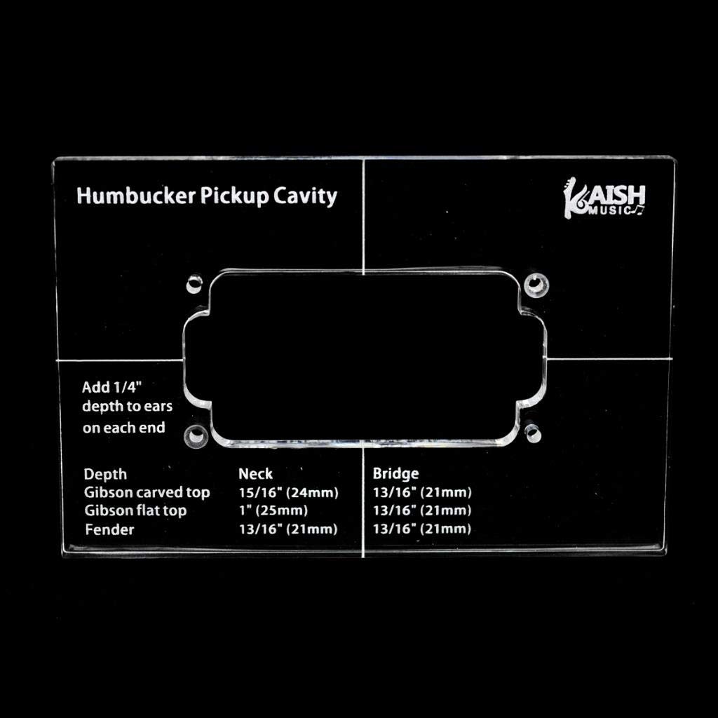 KAISH Acrylic Humbucker Pickup Routing Template Pickup Templates 2pcs Whole Set
