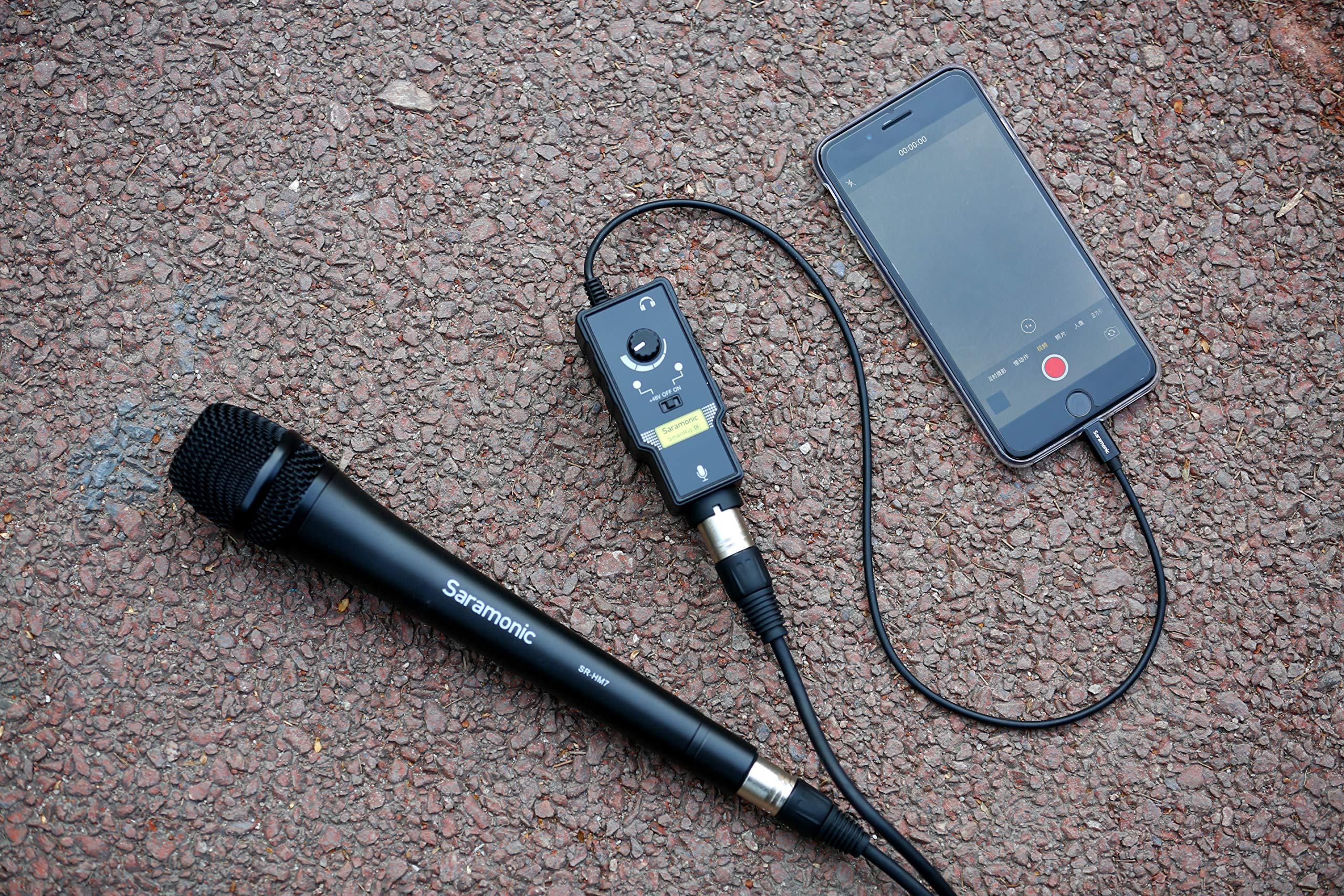 Saramonic SmartRig Di |Professional Lightning Audio Interface with XLR & 1/4″ Inputs for iPhone & iPad