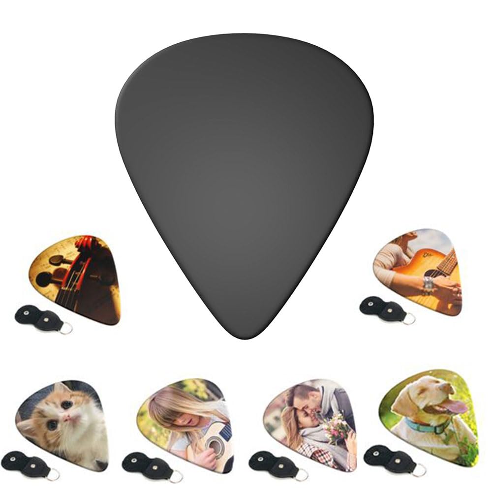 Custom Guitar Picks 6-Pack, Personalized Guitar Pick with Name Text Picture