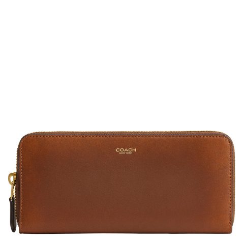 Slim Accordion Zip in Loved Leather