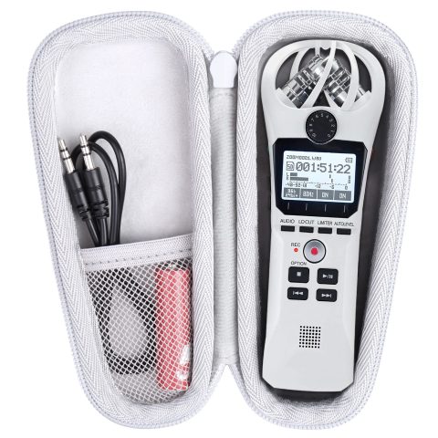 co2CREA for Zoom H1n H1 Digital Handy Recorder Hard Protective Case, White