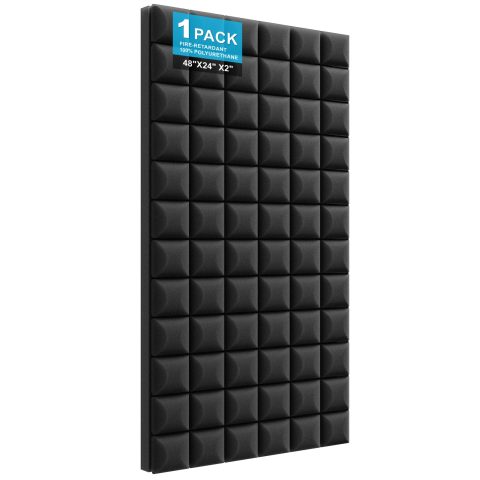 JBER 1Pack Acoustic Foam Panels, Mushroom Sound Proof Foam Panels for Walls