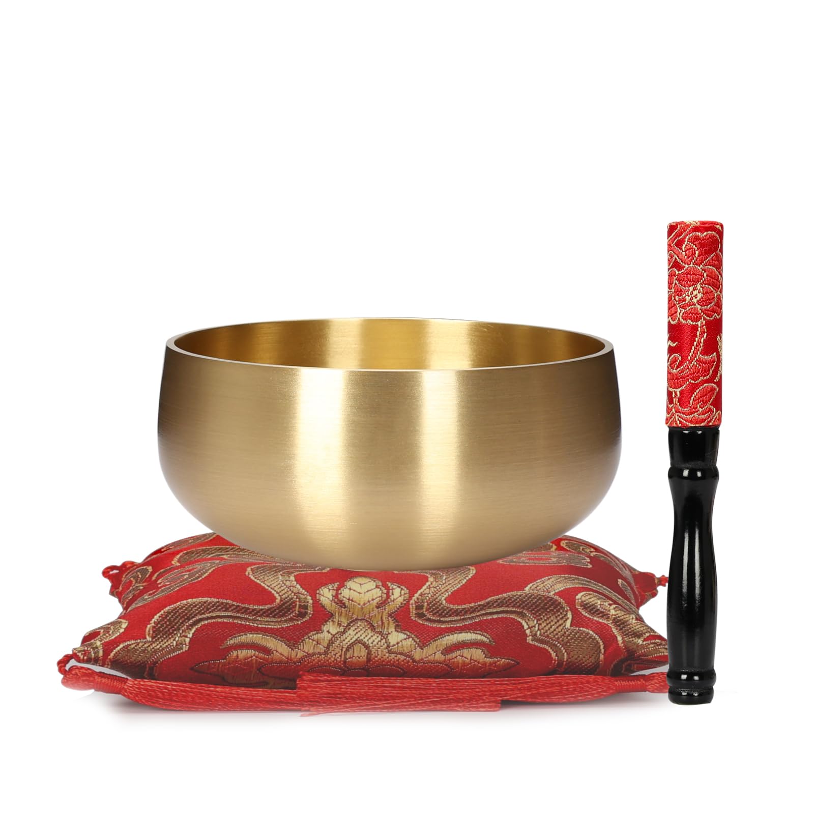 Tibetan Singing Bowl, 4-Inch Sound Bowl Meditation Set