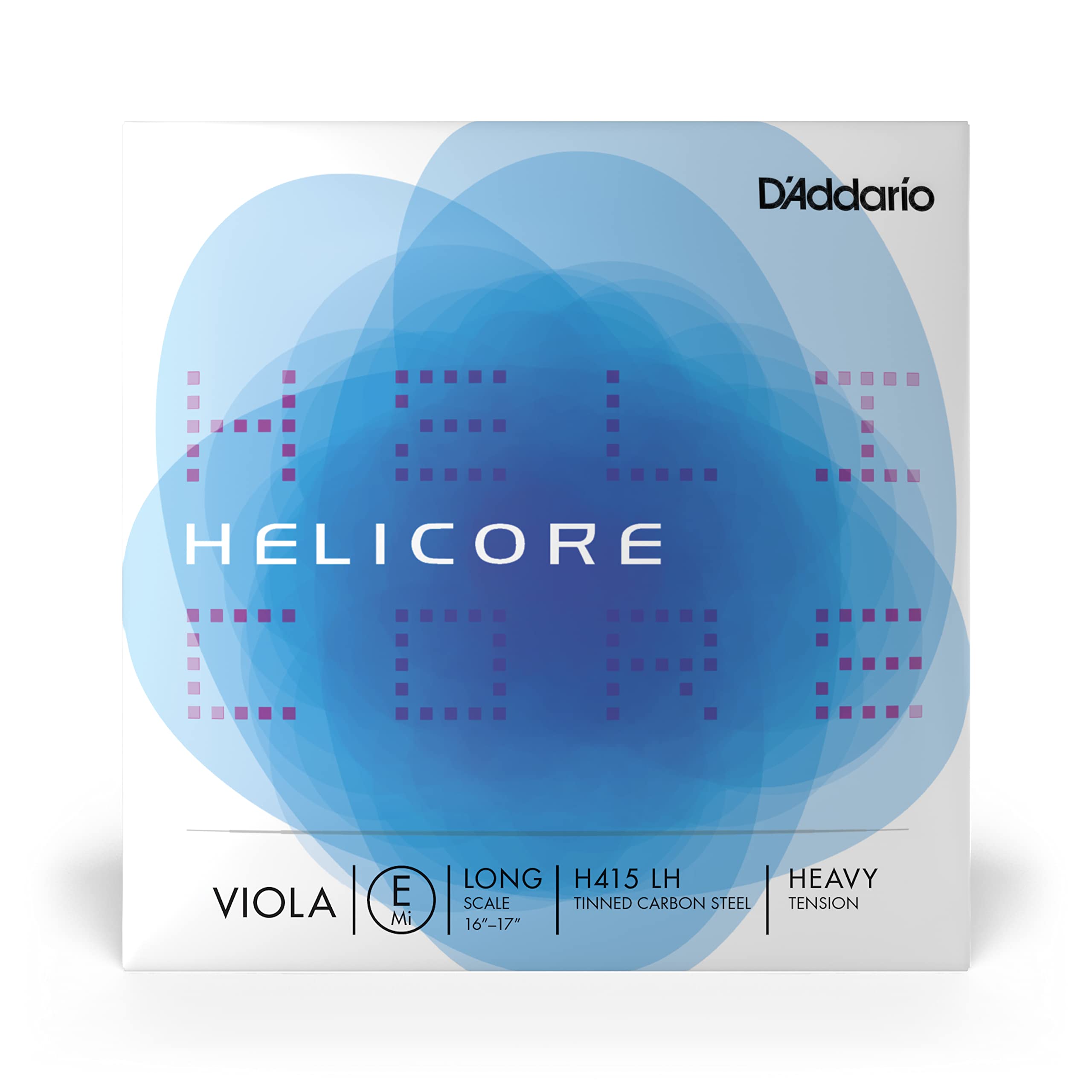 D’Addario H415 LH Helicore Viola Single E String, Long Scale, Heavy Tension