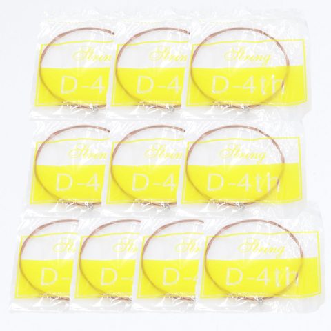 Cheerock 10-Pack D Single Strings Light Tension for Acoustic Guitar