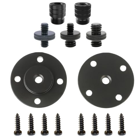 Homeet Desktop Microphone Flange Mount 1/4-20, 3/8-16, 5/8-27 Table Mounts
