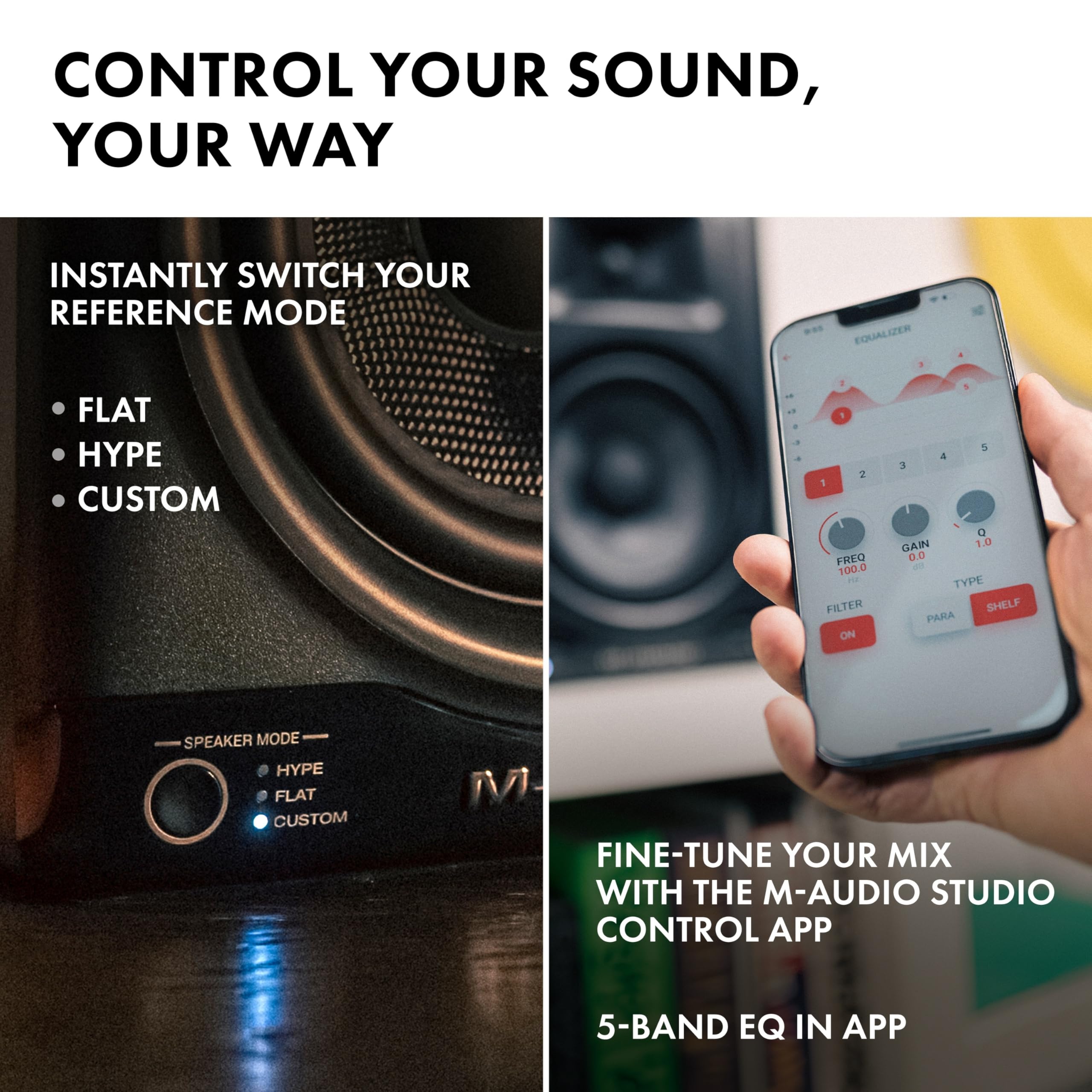M-AUDIO BX5BT 5″ Desktop Studio Monitors Pair