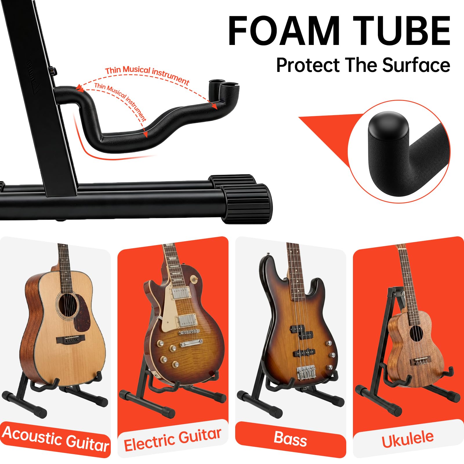 LeSage Guitar Stand – Electric, Acoustic and Bass, Banjo Stand
