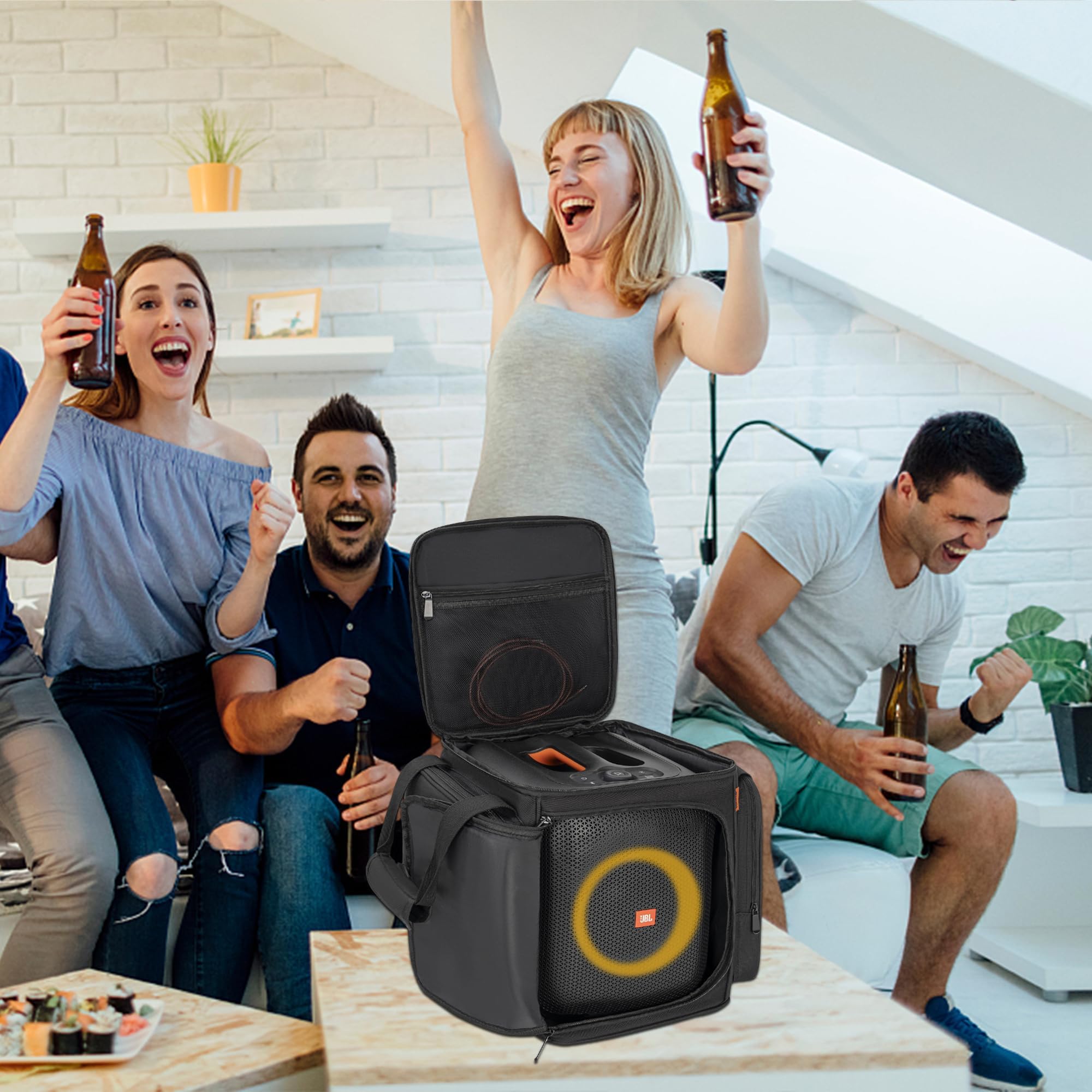 Speaker Travel Bag Carrying Case Fits for JBL Party Box Encore Essential