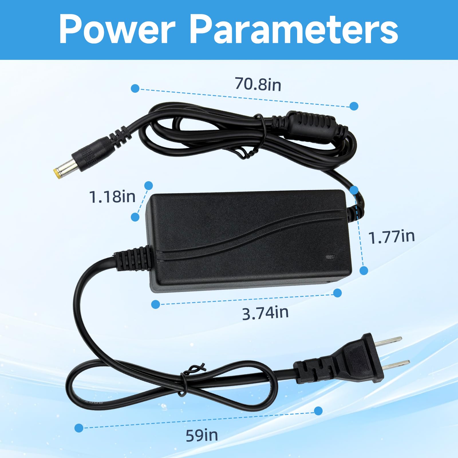 Fesasn 9V AC/DC Adaptor for Alesis Drum Power Cord