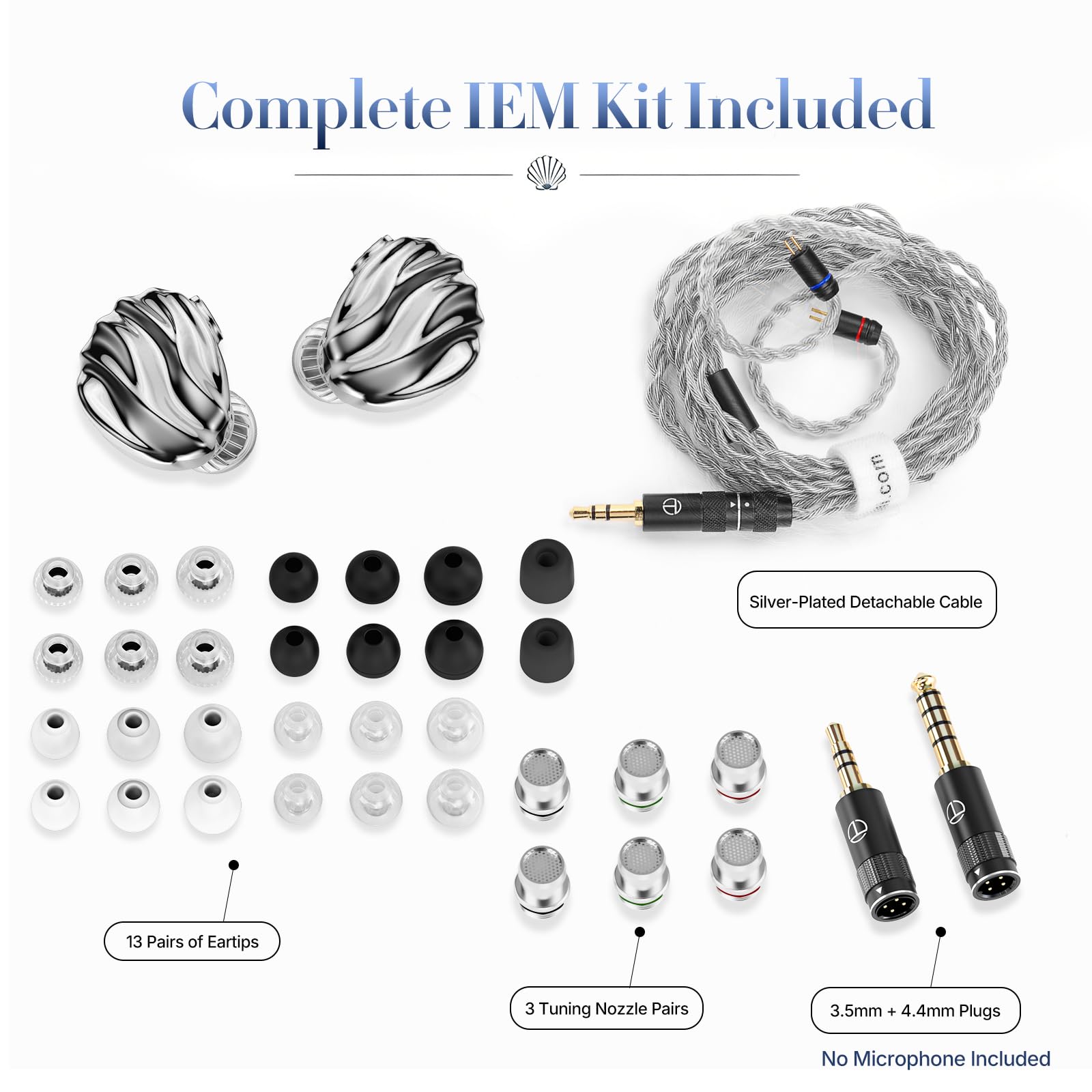TRNzod TRN Shell 3DD+1 Planar Hybrid in Ear Monitor, HiFi IEM Earbuds