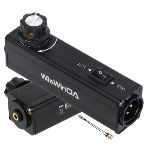 WisWinDa Pro101B AUX to XLR Isolation Box with Volume Controller and Ground Lift Switch Hum Eliminator Box with Extra Y Style Left&Right Channel Cords (PRO 101B HiFi Aux-XLR)