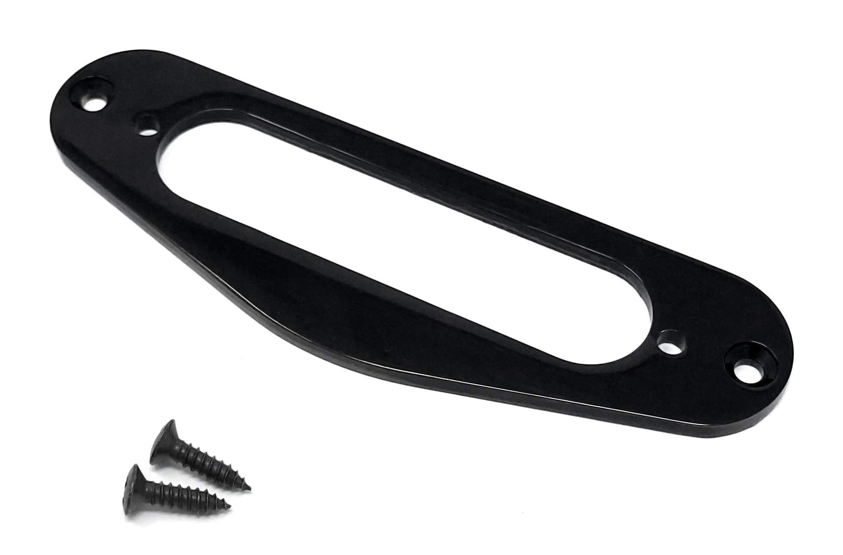 Vintage Forge Black Metal Single Coil Pickup Mounting Ring for Fender Telecaster Guitar PRT10-BLK