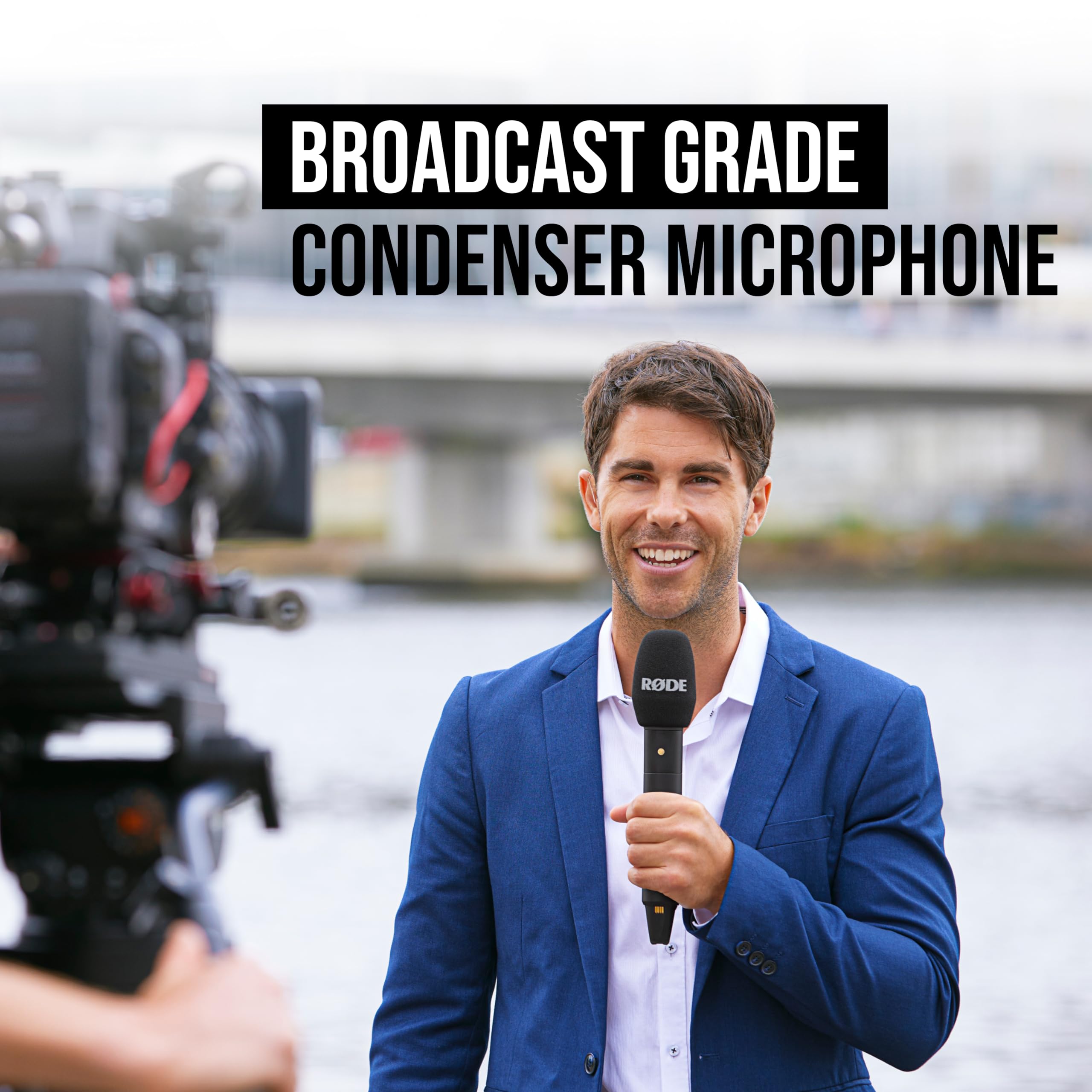 RØDE Interview PRO Wireless Handheld Condenser Microphone with a
