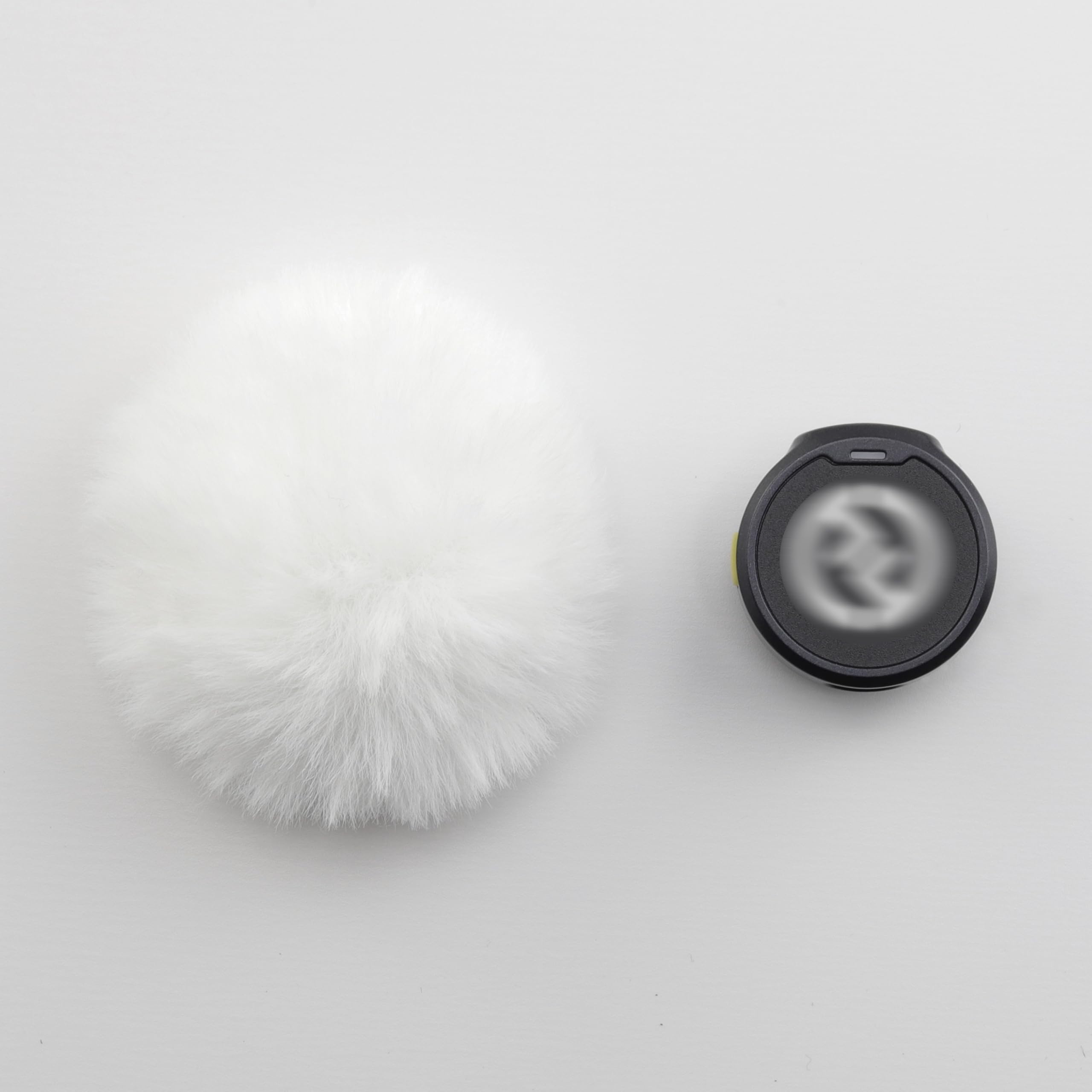 LEFXMOPHY 2-Pack Furry Windscreen for Hollyland Lark M2 Transmitter, White Microphone Furry Wind Screen