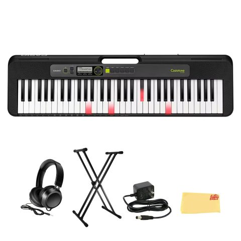 Casio LK-S250 61-Key Premium Lighted Keyboard Pack with Stand, Headphones & Power Supply (CAS LKS250 PPK)