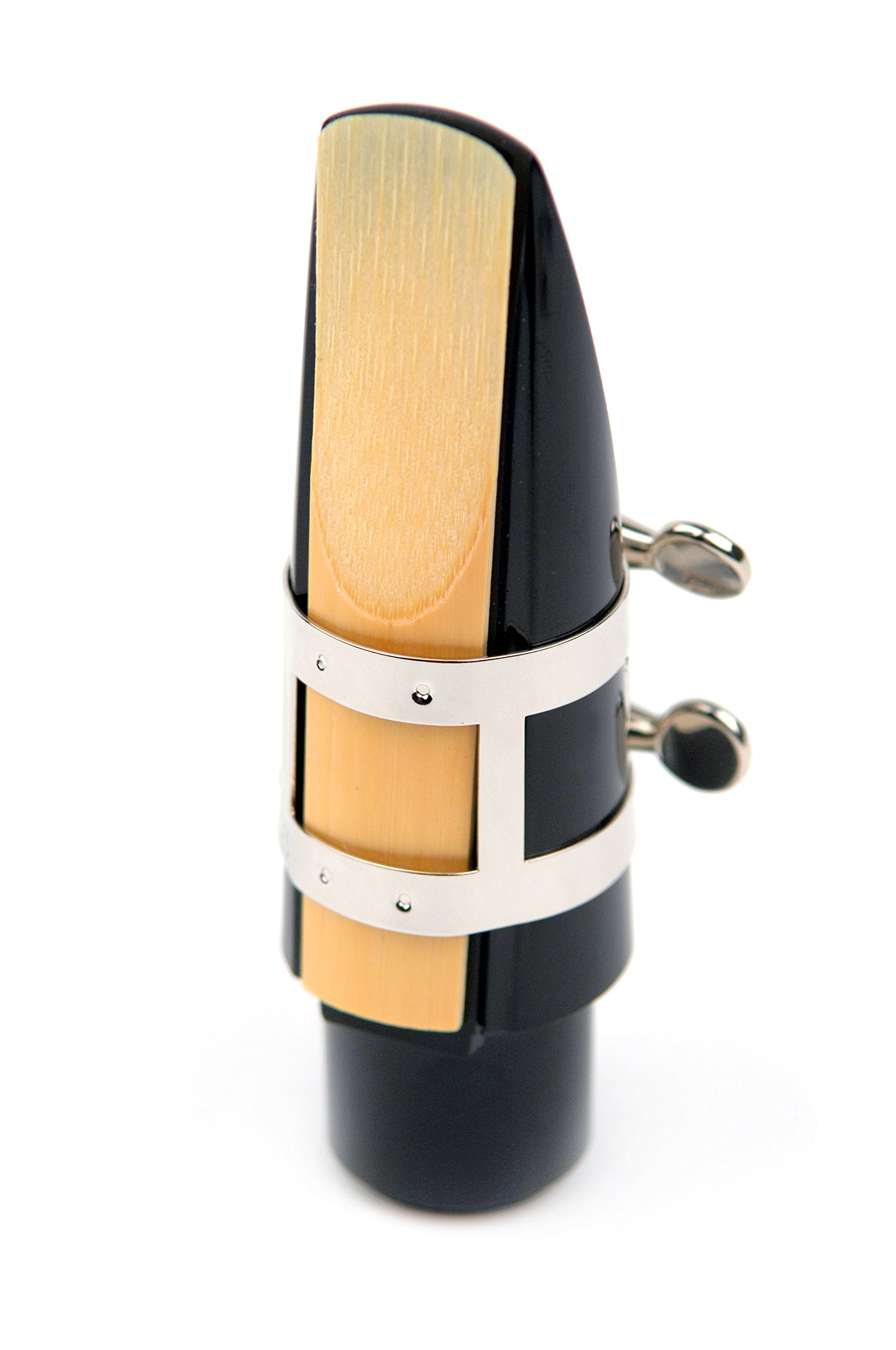 Rico Ligature & Cap, Tenor Sax for Hard Rubber Mouthpieces, Nickel Plated