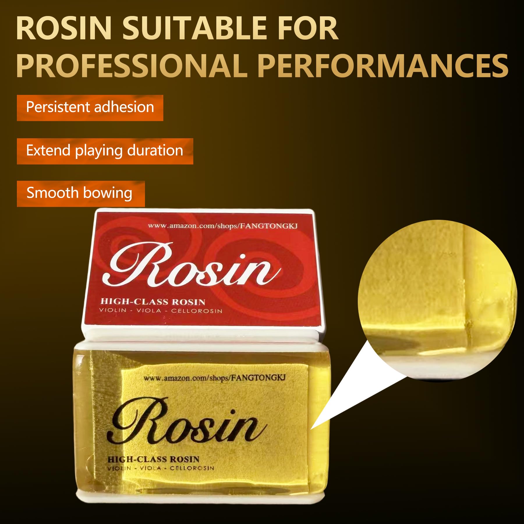 20Pack Rosin,Light Low Dust Violin Rosin for Universal Viola Cello Bows