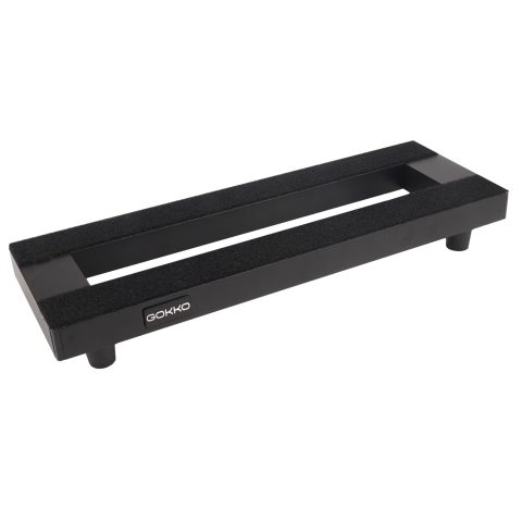GOKKO Small Guitar Pedal Board 15″ x 5″ Aluminum Alloy Pedalboard