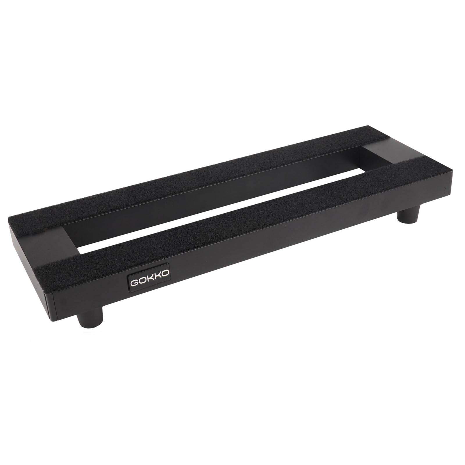 GOKKO Small Guitar Pedal Board 15″ x 5″ Aluminum Alloy Pedalboard