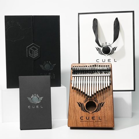 CUEL Kalimba Thumb Piano Finger Instrument 17 Keys Made in Korea Patented No Tuning Premium K-kalimba Musical Gift for Beginners Adults Kids